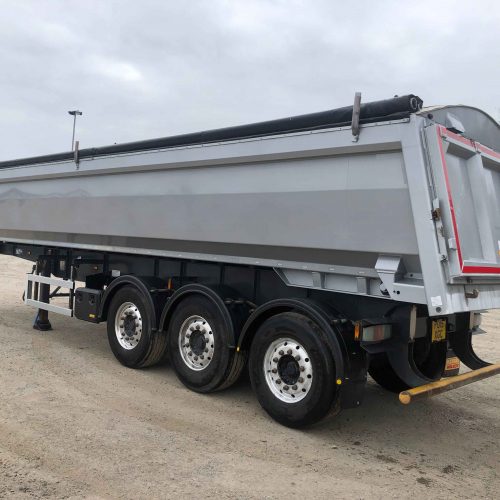 WILCOX MONTRACON 38 CU YD ALUMINIUM AGGREGATE TIPPING TRAILER 2019