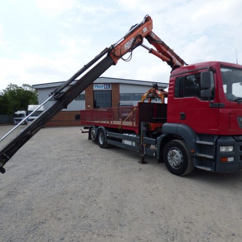 ERF ECT 26-TONNE DROPSIDE/CRANE 2005 NK55 YKP - Fleetex