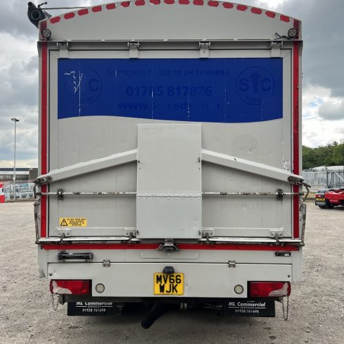 Scania G410 8x2 Aluminium White Rear View