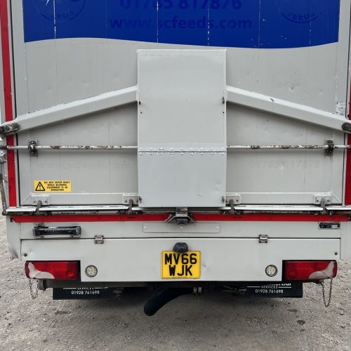 Scania G410 8x2 Aluminium White Rear View