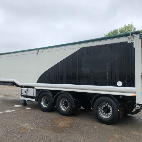 Tipping Blower Trailer Side View