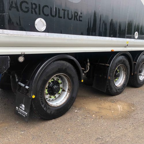 Tipping Blower Trailer Side View