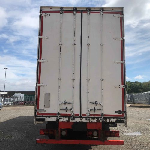 SDC 13.6 M Rollerbed Tri Axle Box Trailer Rear View