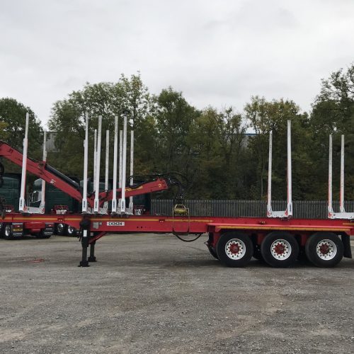 Dennison 42ft Timber Crane Trailer C434214 Side View