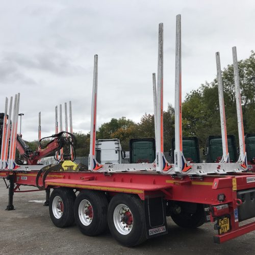 Dennison 42ft Timber Crane Trailer C434214 Side View