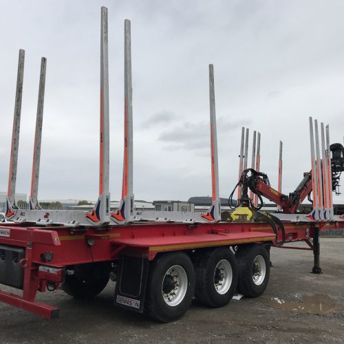 Dennison 42ft Timber Crane Trailer C434214 Side View