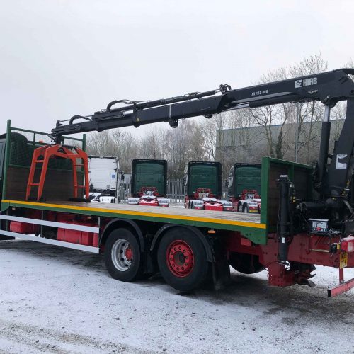 Daf Fan Cf410 26 Tonne Drawbar Spec Flatbed Crane 2015 - Md15 Fca - Fleetex