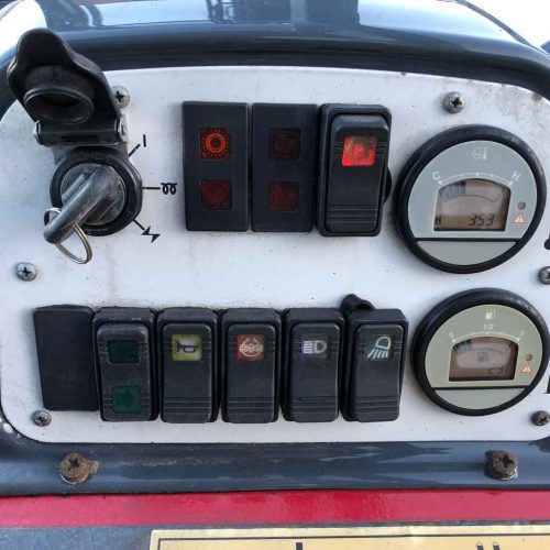 moffett red forklift dashboard