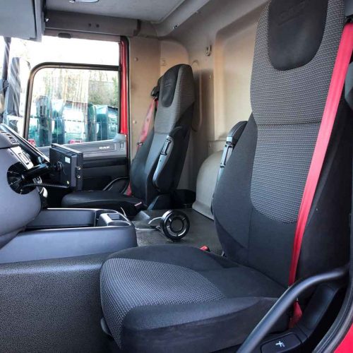 red daf lorry interior passenger side