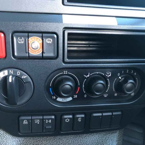 red daf lorry interior control system