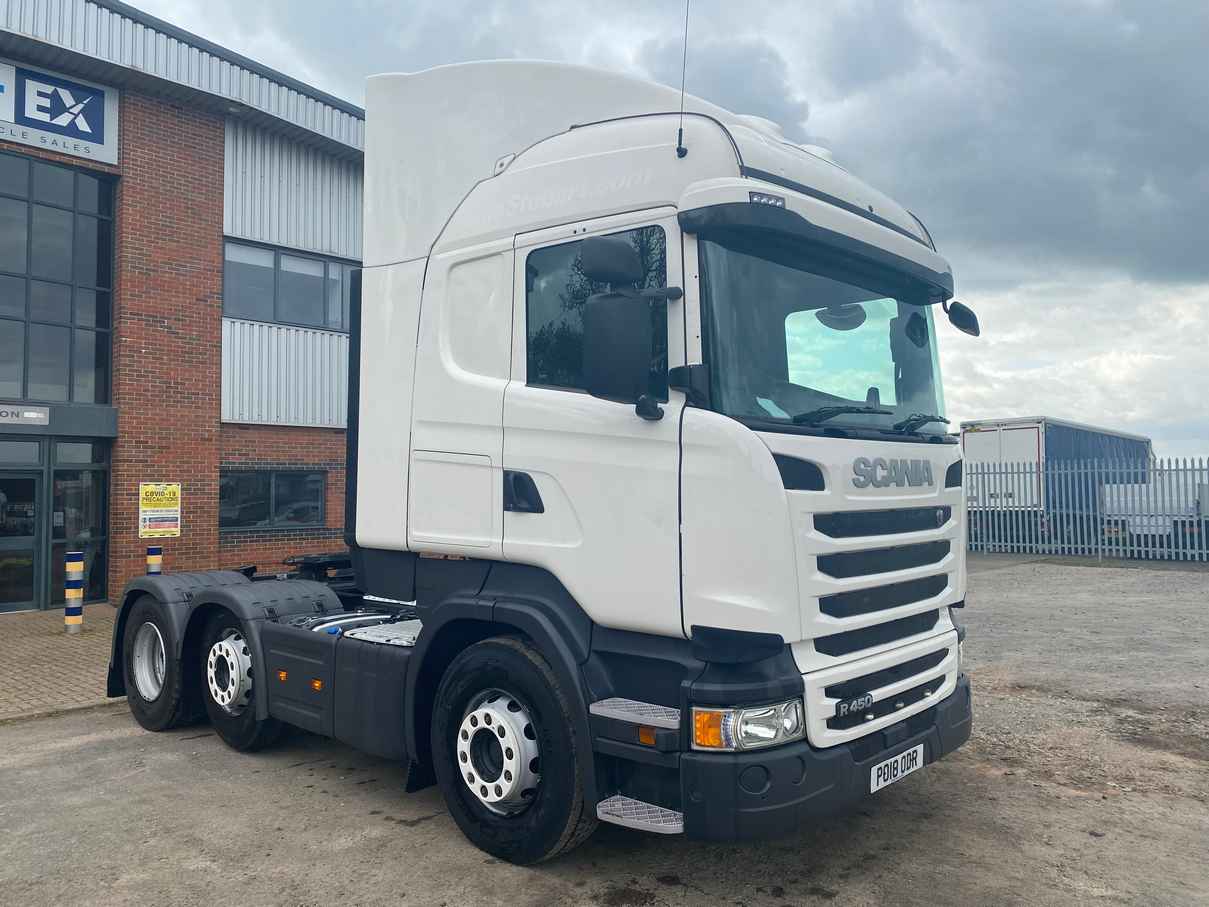 SCANIA R450 *EURO 6* HIGHLINE 6X2 TRACTOR UNIT 2018 - PO18 ODR - Fleetex