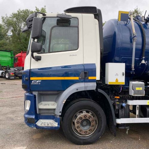 DAF CF 330 6x2 Vacuum Tanker 2015 Blue and White MTV